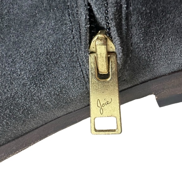 Joie Boots Over the Knee Thigh High Gray Suede Leather Pointed Toe Size 36 6 - Picture 9 of 9